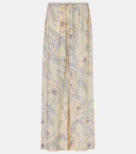 Floral wide-leg pants - Dries Van Noten - Modalova