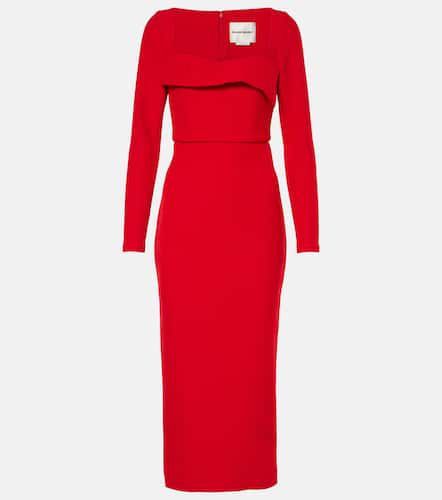 Draped crÃªpe midi dress - Roland Mouret - Modalova