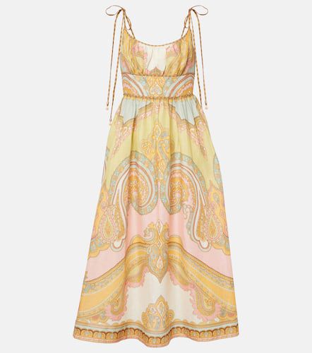 Maxine Picnic paisley linen bustier dress - Zimmermann - Modalova