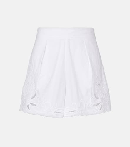 Bestickte Shorts aus Baumwollpopeline - Juliet Dunn - Modalova