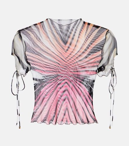 Roberto Cavalli Printed mesh top - Roberto Cavalli - Modalova
