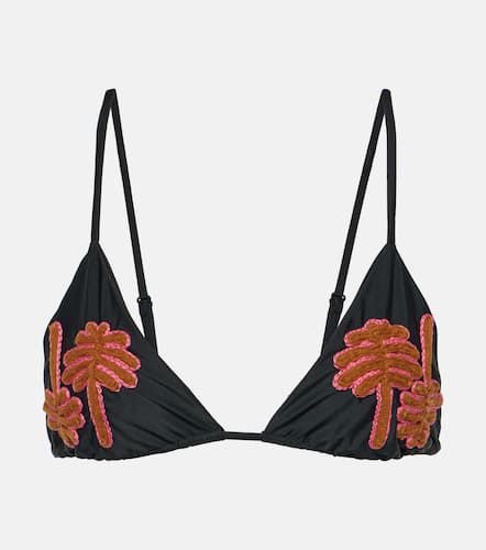 Embroidered bikini top - Johanna Ortiz - Modalova