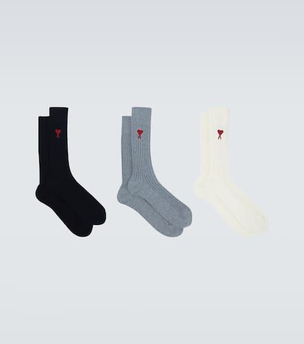 Set de 3 pares de calcetines en algodón - Ami Paris - Modalova