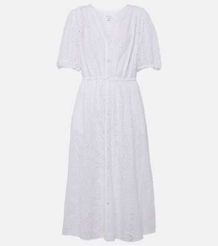 Vestido midi de algodón con bordado inglés - Velvet - Modalova