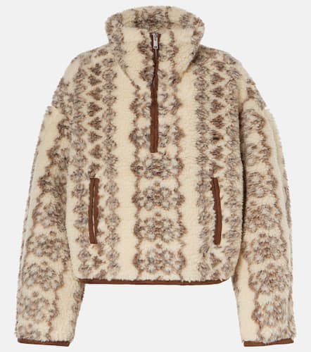 Marie printed teddy half-zip sweater - Marant Etoile - Modalova