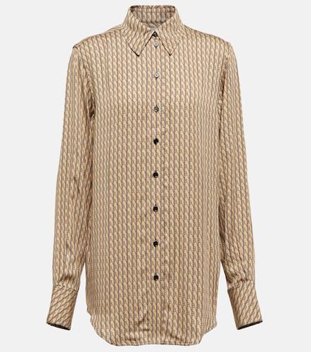 Victoria Beckham Logo silk shirt - Victoria Beckham - Modalova