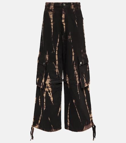 Convertible tie-dye denim cargo pants - Dion Lee - Modalova