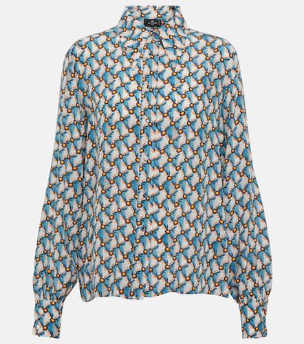 Camisa de crepé de china de seda floral - Etro - Modalova