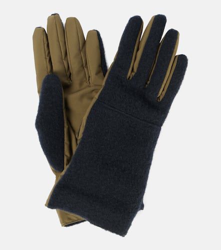 Shearling-trimmed technical gloves - Loro Piana - Modalova