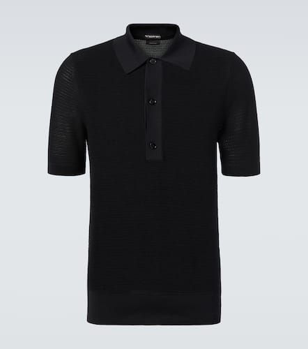 Tom Ford Polo de algodón y seda - Tom Ford - Modalova