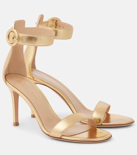 Sandalen Portofino 85 aus Metallic-Leder - Gianvito Rossi - Modalova