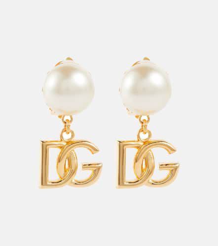 Clip-Ohrringe mit Zierperlen - Dolce&Gabbana - Modalova