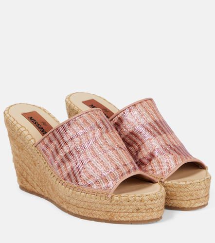 Missoni Mare Jacquard wedge mules - Missoni Mare - Modalova