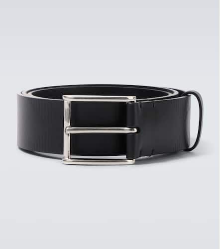 Cinturón de piel con Check - Burberry - Modalova