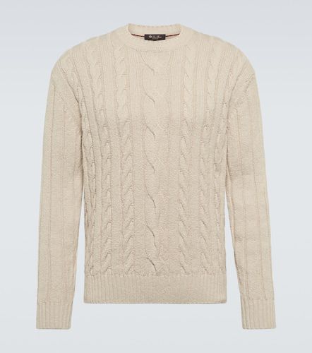 Knitted cotton crewneck sweater - Loro Piana - Modalova