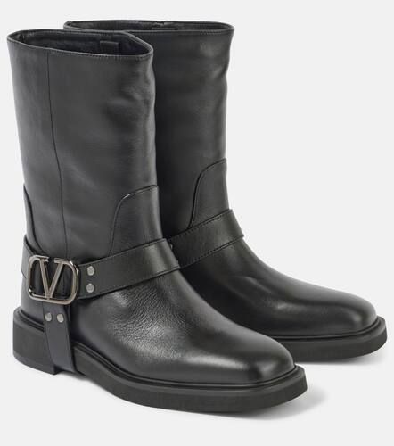 Botas biker VLogo Signature de piel - Valentino Garavani - Modalova