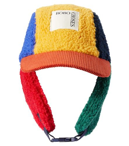 Colorblocked faux shearling hat - Bobo Choses - Modalova