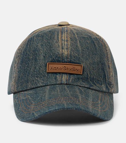 Cappello da baseball in denim con logo - Acne Studios - Modalova