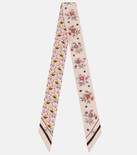 Valentino Floral silk twill scarf - Valentino - Modalova