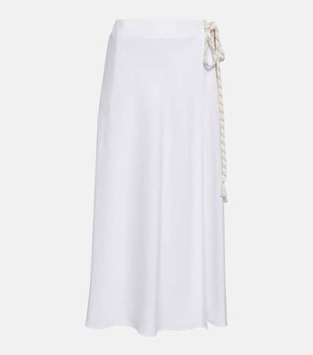 Tania linen wrap midi skirt - Loro Piana - Modalova