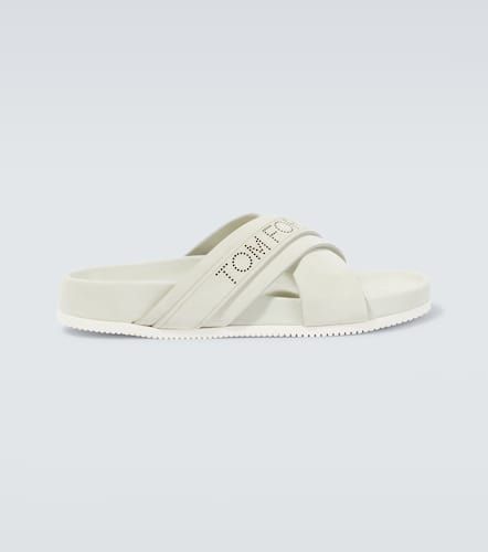 Tom Ford Logo suede slides - Tom Ford - Modalova