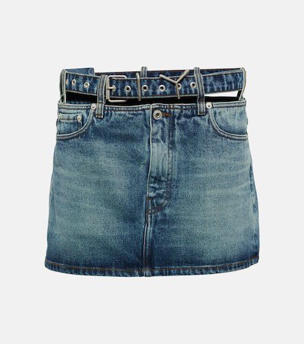 Y/Project Y Belt denim miniskirt - Y/Project - Modalova