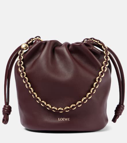 Paula's Ibiza Flamenco Small leather bucket bag - Loewe - Modalova