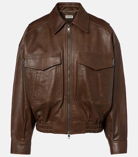 Staud Eugene leather bomber jacket - Staud - Modalova