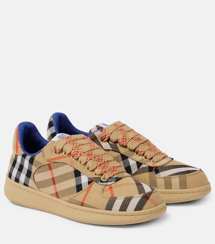 Check canvas sneakers - Burberry - Modalova