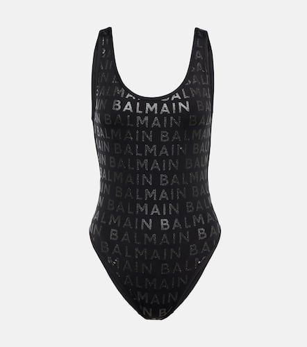 Balmain Logo printed swimsuit - Balmain - Modalova