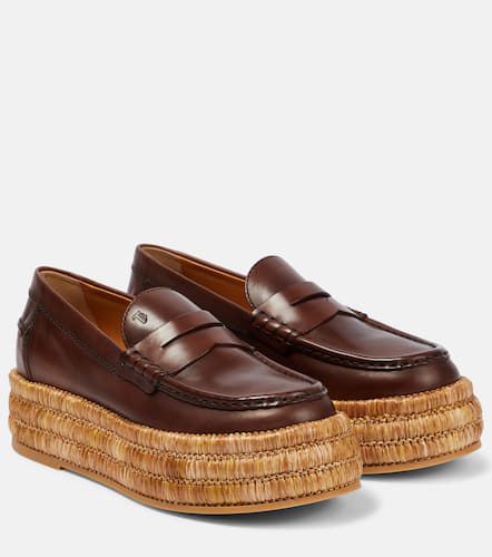 Tod's Leather platform loafers - Tod's - Modalova