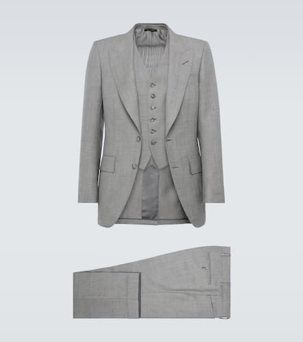 Dyllan wool and silk three-piece suit - Tom Ford - Modalova