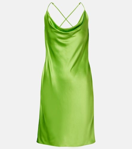 Vestido lencero de satén de seda - Saint Laurent - Modalova
