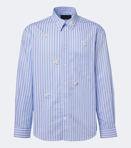 Camisa de popelín de algodón a rayas adornada - Simone Rocha - Modalova