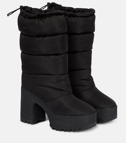 Miu Miu Botas de nieve de nylon - Miu Miu - Modalova