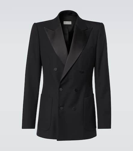 Blazer da smoking doppiopetto in misto lana - Dries Van Noten - Modalova