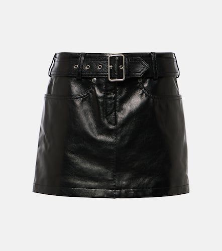 Minifalda de piel con cinturón - Tom Ford - Modalova