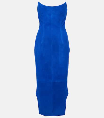 Asymmetric suede bustier dress - Givenchy - Modalova