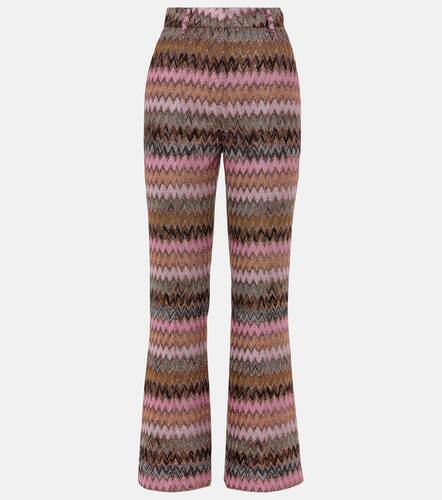 Pantaloni flared in lamé a zig-zag - Missoni - Modalova