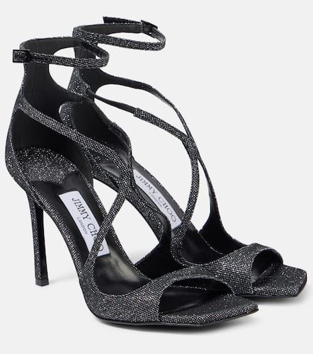 Jimmy Choo Azia 95 glitter sandals - Jimmy Choo - Modalova