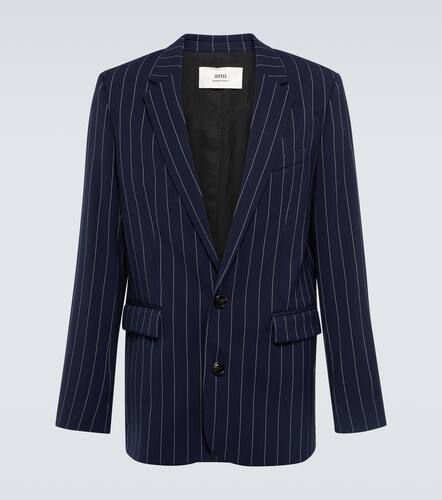 Striped wool gabardine suit jacket - Ami Paris - Modalova