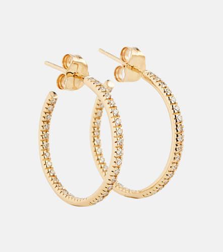 Kt hoop earrings with diamonds - Sydney Evan - Modalova