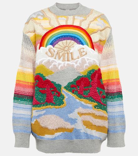 Festive Smile intarsia wool-blend sweater - Stella McCartney - Modalova