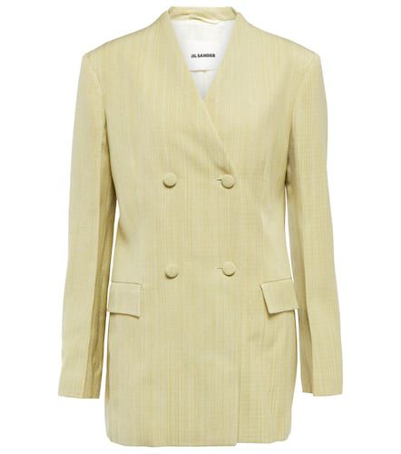 Blazer doppiopetto in misto seta - Jil Sander - Modalova