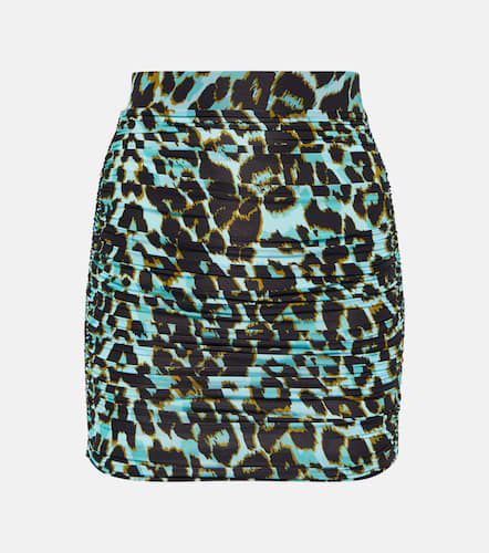 Kiran ruched leopard-print miniskirt - Alex Perry - Modalova