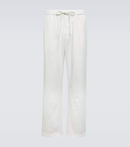 Rocha linen and cotton straight pants - Frescobol Carioca - Modalova