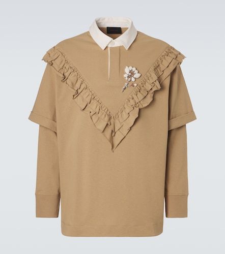 Polo in cotone con volant - Simone Rocha - Modalova