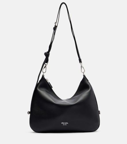 Fold Large leather shoulder bag - Prada - Modalova