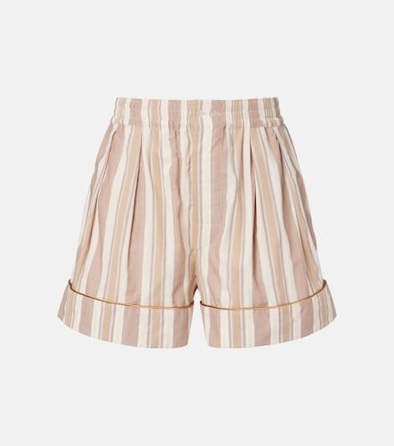 Shorts in cotone a righe - Saint Laurent - Modalova