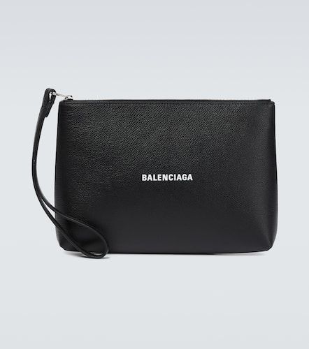Balenciaga Cash leather pouch - Balenciaga - Modalova